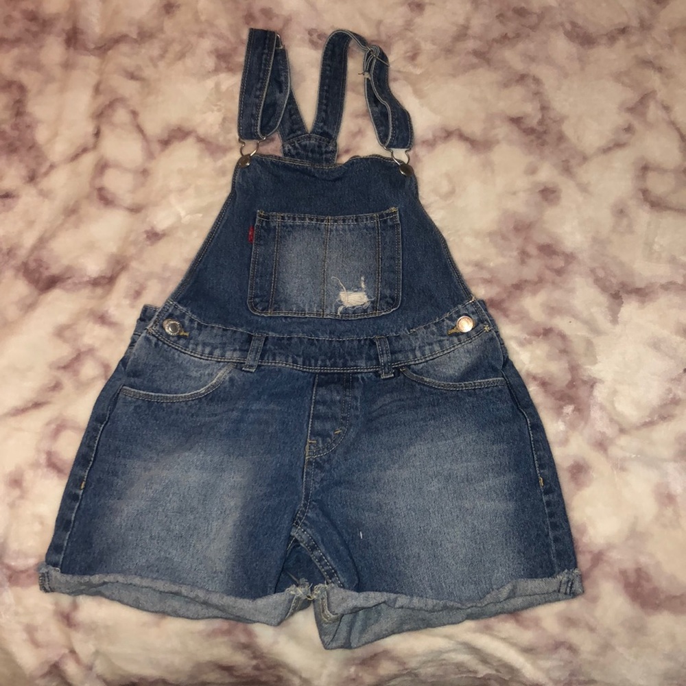 Levi overall shorts (girls)